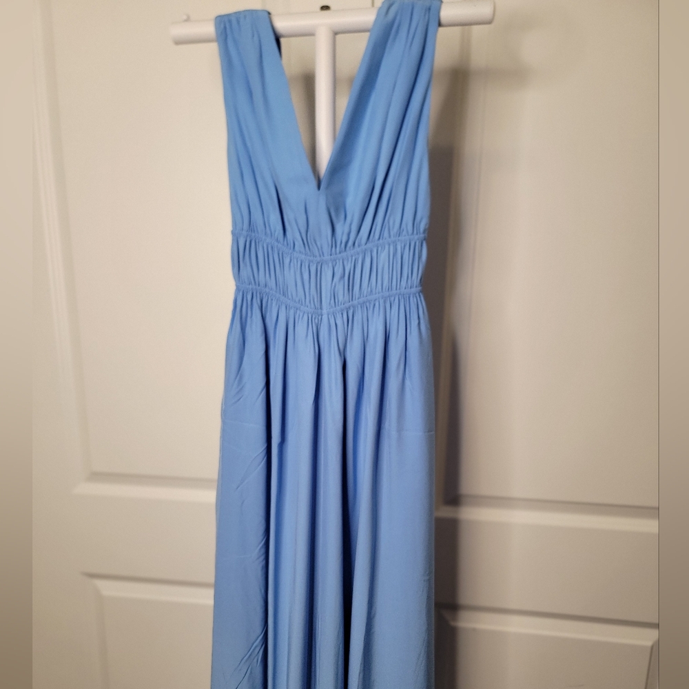 Banana Repluic Cascade Silk Maxi Dress - Picture 4 of 6